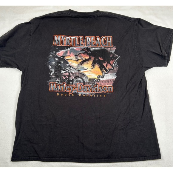 Harley-Davidson Other - Vtg 2000 Harley-Davidson Myrtle Beach SC Pocket T-Shirt Black Mens XL